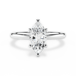 Angela Marquise Cut Lab Grown Diamond 14Kt White Gold Engagement Ring