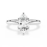 Abigail Marquise Cut Lab Grown Diamond Platinum Engagement Ring
