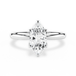 Abigail Marquise Cut Lab Grown Diamond 14Kt White Gold Engagement Ring