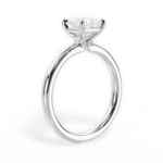 Angela Princess Cut Lab Grown Diamond 18Kt White Gold Engagement Ring - View 4