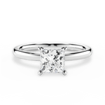 Angela Princess Cut Lab Grown Diamond 18Kt White Gold Engagement Ring