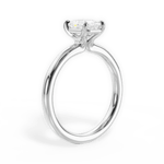 Angela Radiant Cut Lab Grown Diamond Platinum Engagement Ring - View 3