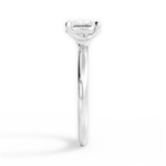 Angela Radiant Cut Lab Grown Diamond Platinum Engagement Ring - View 2