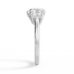 Alice Emerald Cut Lab Grown Diamond 18Kt White Gold Engagement Ring - View 4