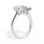 Alice Marquise Cut Lab Grown Diamond Platinum Engagement Ring - View 3