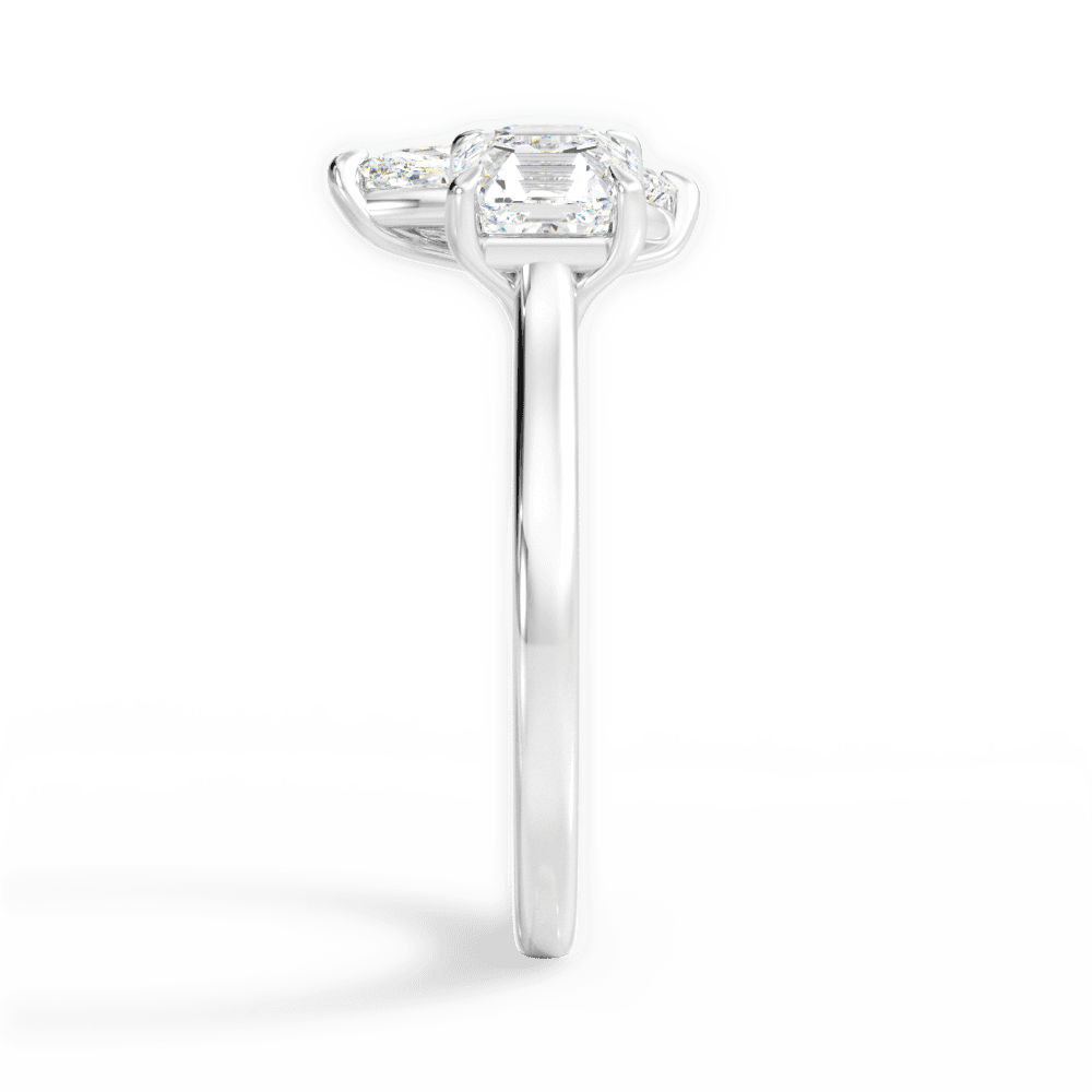Alice Marquise Cut Lab Grown Diamond 18Kt White Gold Engagement Ring - View 4