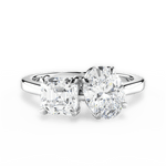 Alice Oval Cut Lab Grown Diamond 14Kt White Gold Engagement Ring