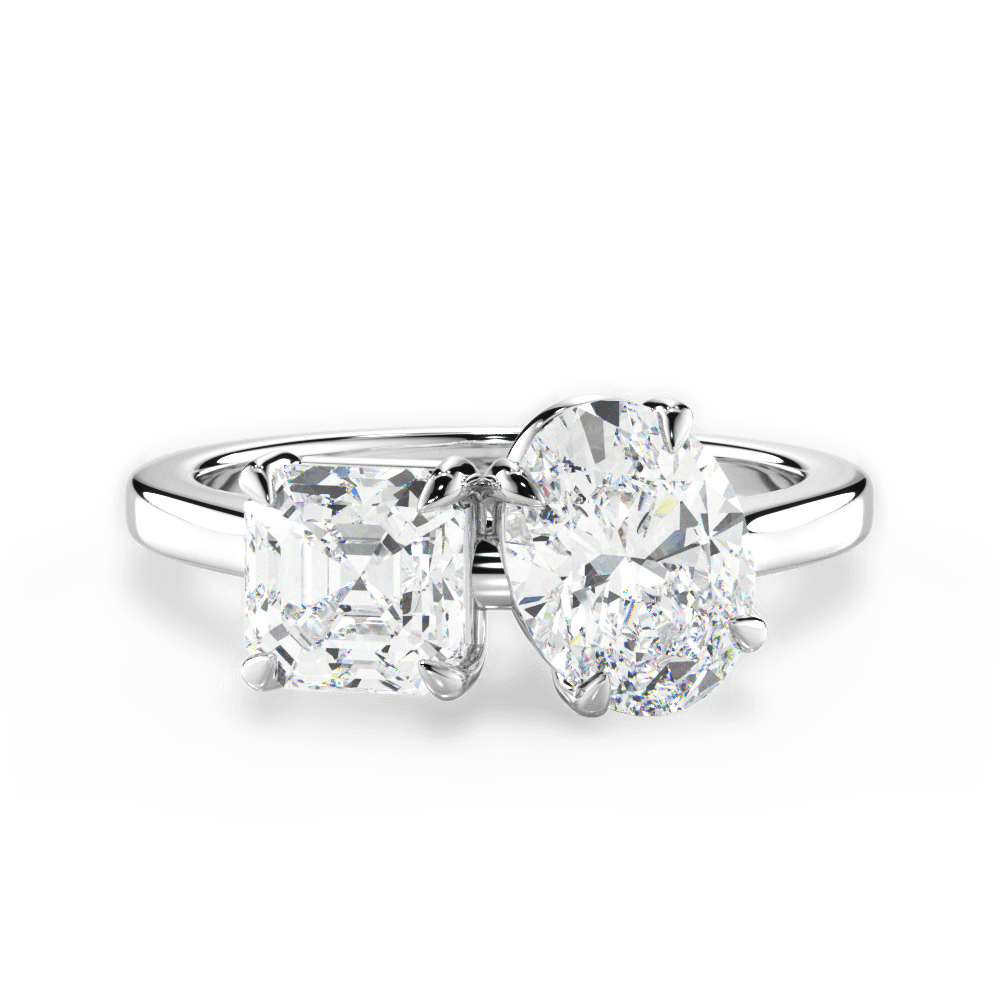 Alice Oval Cut Lab Grown Diamond Platinum Engagement Ring