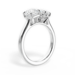 Alice Pear Cut Lab Grown Diamond Platinum Engagement Ring - View 2