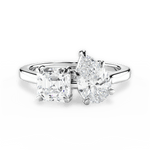 Alice Pear Cut Lab Grown Diamond 18Kt White Gold Engagement Ring