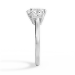 Alice Radiant Cut Lab Grown Diamond 14Kt White Gold Engagement Ring - View 4
