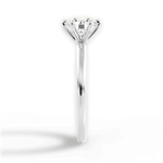 Alyssa Round Cut Lab Grown Diamond 18Kt White Gold Engagement Ring - View 3