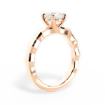 Aaliyah Cushion Cut Lab Grown Diamond 18Kt Rose Gold Engagement Ring - View 3