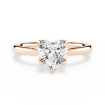 Abigail Heart Cut Lab Grown Diamond 18Kt Rose Gold Engagement Ring