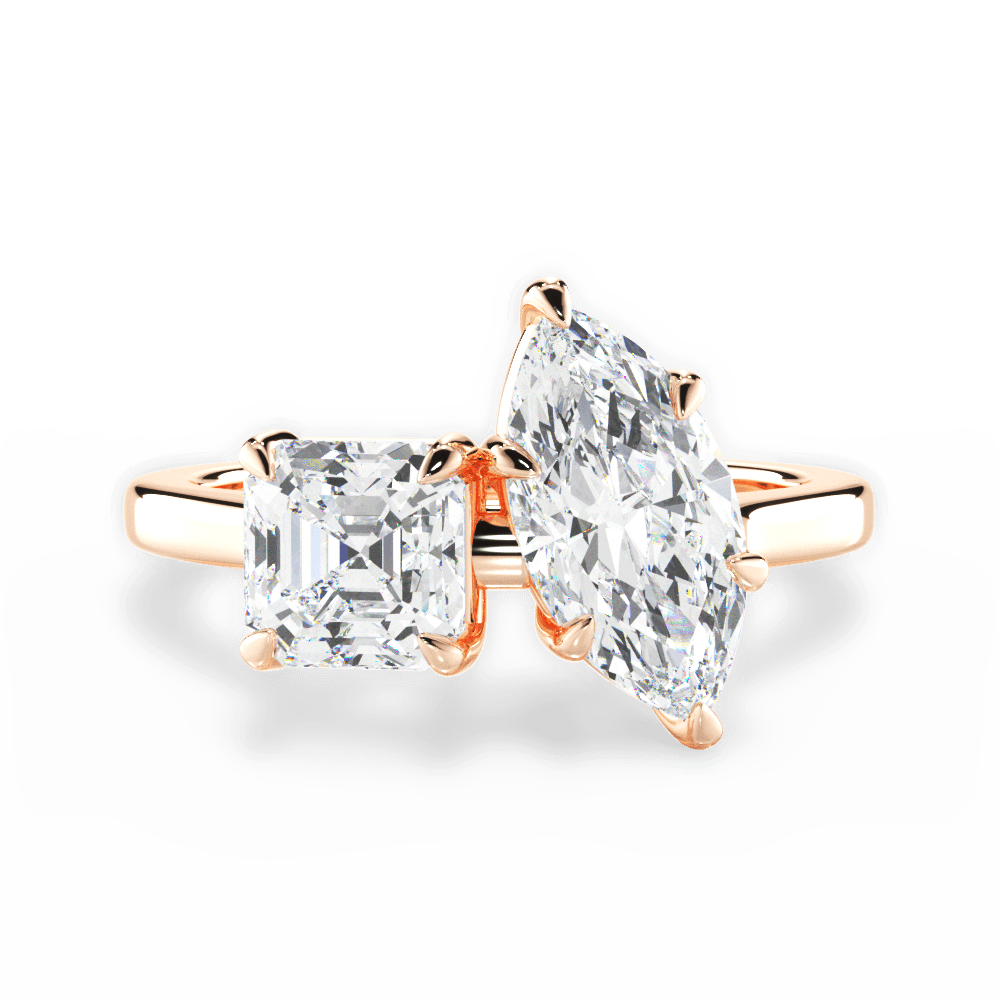 Alice Marquise Cut Lab Grown Diamond 18Kt Rose Gold Engagement Ring