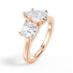 Alice Pear Cut Lab Grown Diamond 18Kt Rose Gold Engagement Ring - View 2