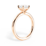 Angela Princess Cut Lab Grown Diamond 18Kt Rose Gold Engagement Ring - View 3