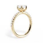 Elsie Cushion Cut Lab Grown Diamond 18Kt Yellow Gold Engagement Ring - View 4