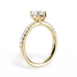Elsie Heart Cut Lab Grown Diamond 18Kt Yellow Gold Engagement Ring - View 2