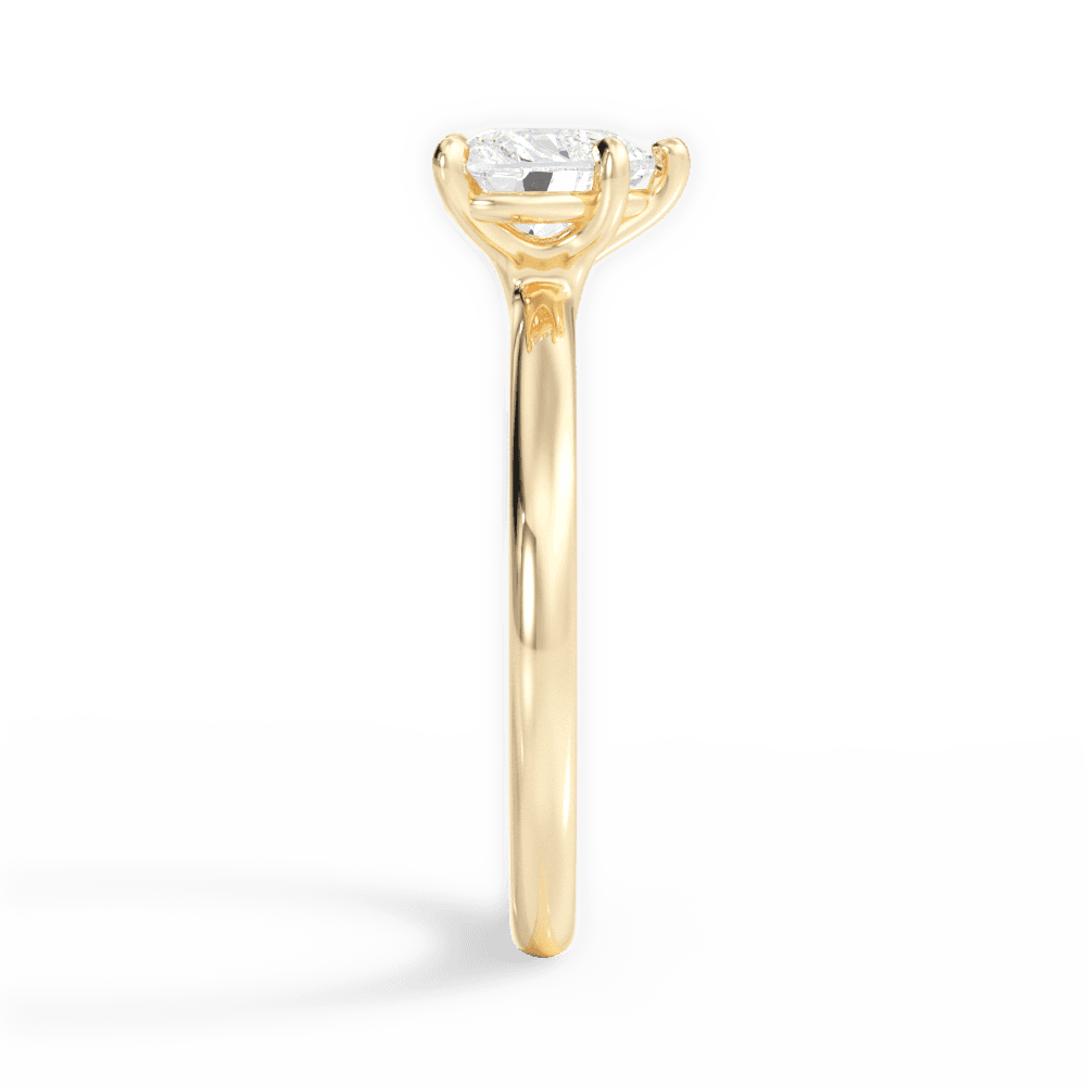 Angela Heart Cut Lab Grown Diamond 18Kt Yellow Gold Engagement Ring - View 2