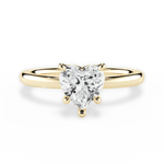 Angela Heart Cut Lab Grown Diamond 18Kt Yellow Gold Engagement Ring