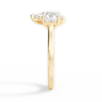 Alice Marquise Cut Lab Grown Diamond 18Kt Yellow Gold Engagement Ring - View 2