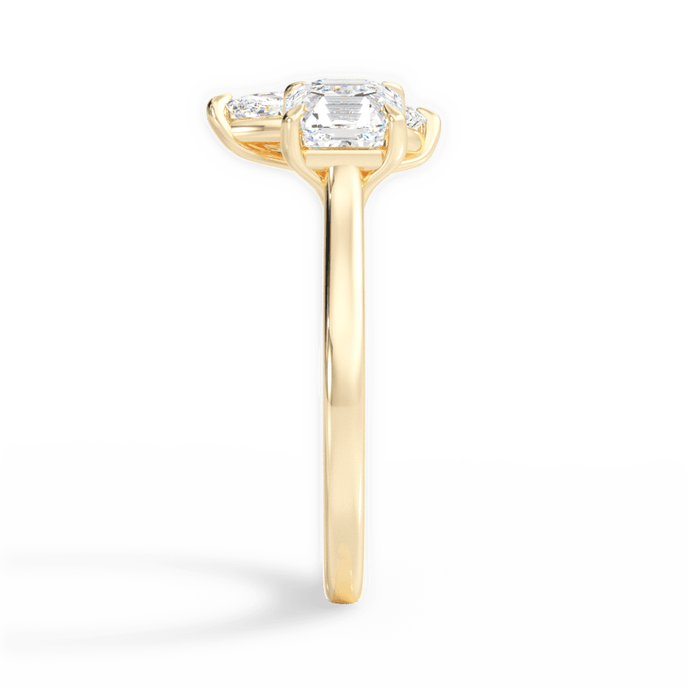 Alice Marquise Cut Lab Grown Diamond 18Kt Yellow Gold Engagement Ring - View 2