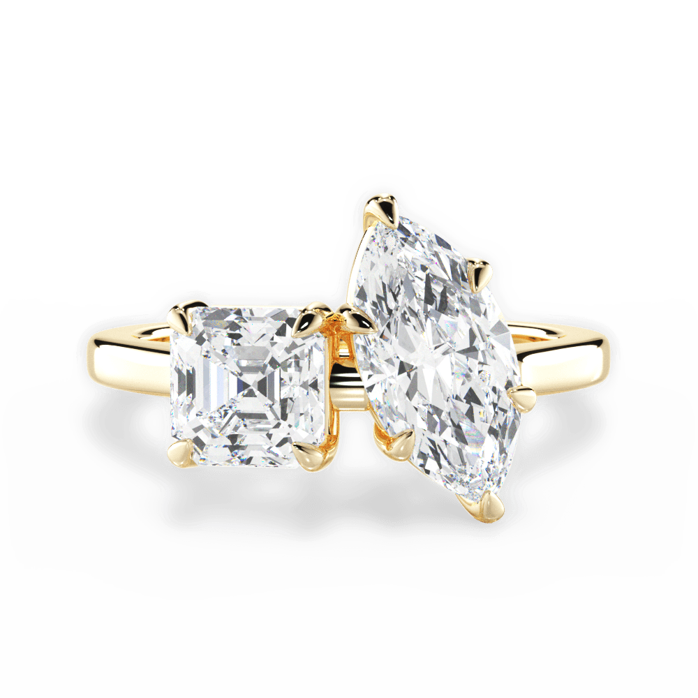 Alice Marquise Cut Lab Grown Diamond 18Kt Yellow Gold Engagement Ring