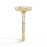 Elsie Marquise Cut Lab Grown Diamond 18Kt Yellow Gold Engagement Ring - View 2