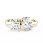 Alice Oval Cut Lab Grown Diamond 18Kt Yellow Gold Engagement Ring