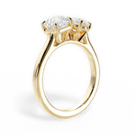 Alice Pear Cut Lab Grown Diamond 18Kt Yellow Gold Engagement Ring - View 2