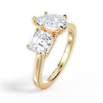 Alice Pear Cut Lab Grown Diamond 18Kt Yellow Gold Engagement Ring - View 4