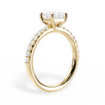 Elsie Princess Cut Lab Grown Diamond 18Kt Yellow Gold Engagement Ring - View 3