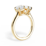 Alice Radiant Cut Lab Grown Diamond 18Kt Yellow Gold Engagement Ring - View 3