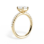 Elsie Radiant Cut Lab Grown Diamond 18Kt Yellow Gold Engagement Ring - View 2