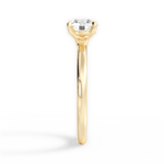Angela Round Cut Lab Grown Diamond 18Kt Yellow Gold Engagement Ring - View 2
