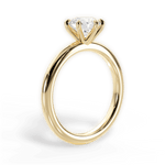 Alyssa Round Cut Lab Grown Diamond 18Kt Yellow Gold Engagement Ring - View 2