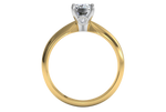 Amanda Emerald Cut Lab Grown Diamond 18Kt Yellow Gold Engagement Ring - View 2