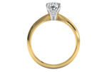 Amanda Radiant Cut Lab Grown Diamond 18Kt Yellow Gold Engagement Ring - View 2
