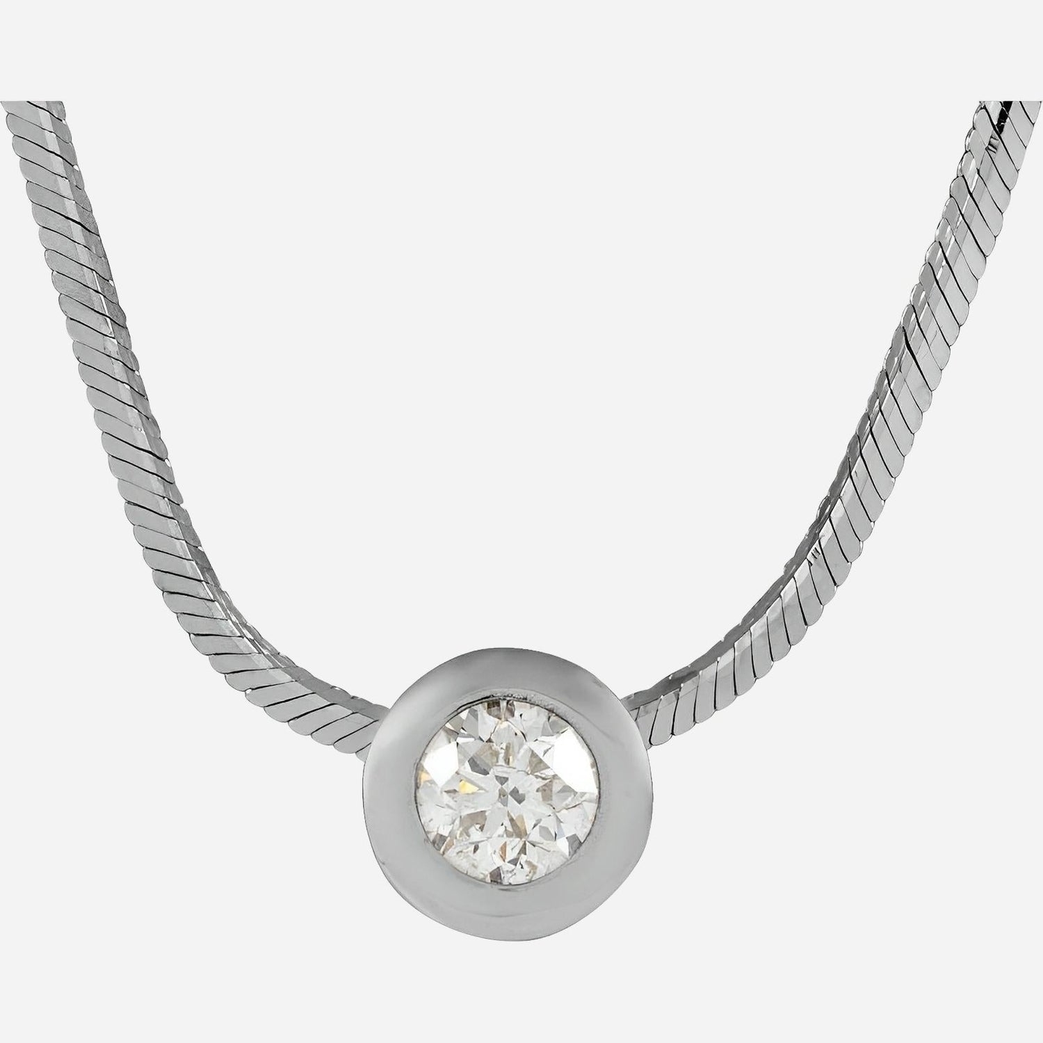 14K White 1/4 CTW Natural Diamond  18" Necklace