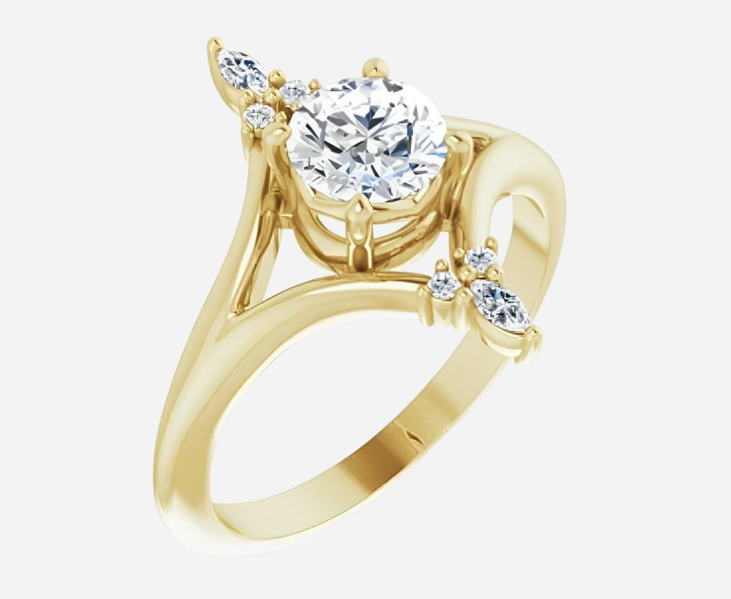 14kt rose gold ring featuring 0.70ct lab grown diamonds