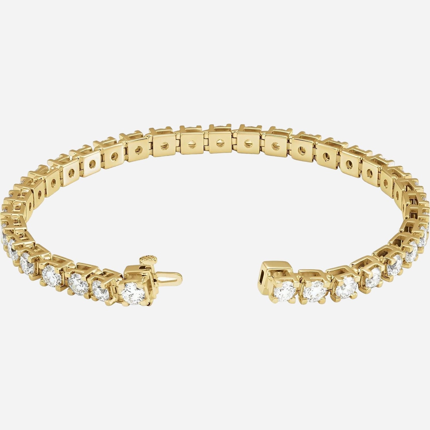 14K Yellow 8 CTW Lab-Grown Diamond Line 7 1/4" Bracelet