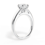 Adriana Asscher Cut Lab Grown Diamond Platinum Engagement Ring - View 3