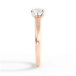 Adriana Cushion Cut Lab Grown Diamond 18Kt Rose Gold Engagement Ring - View 4