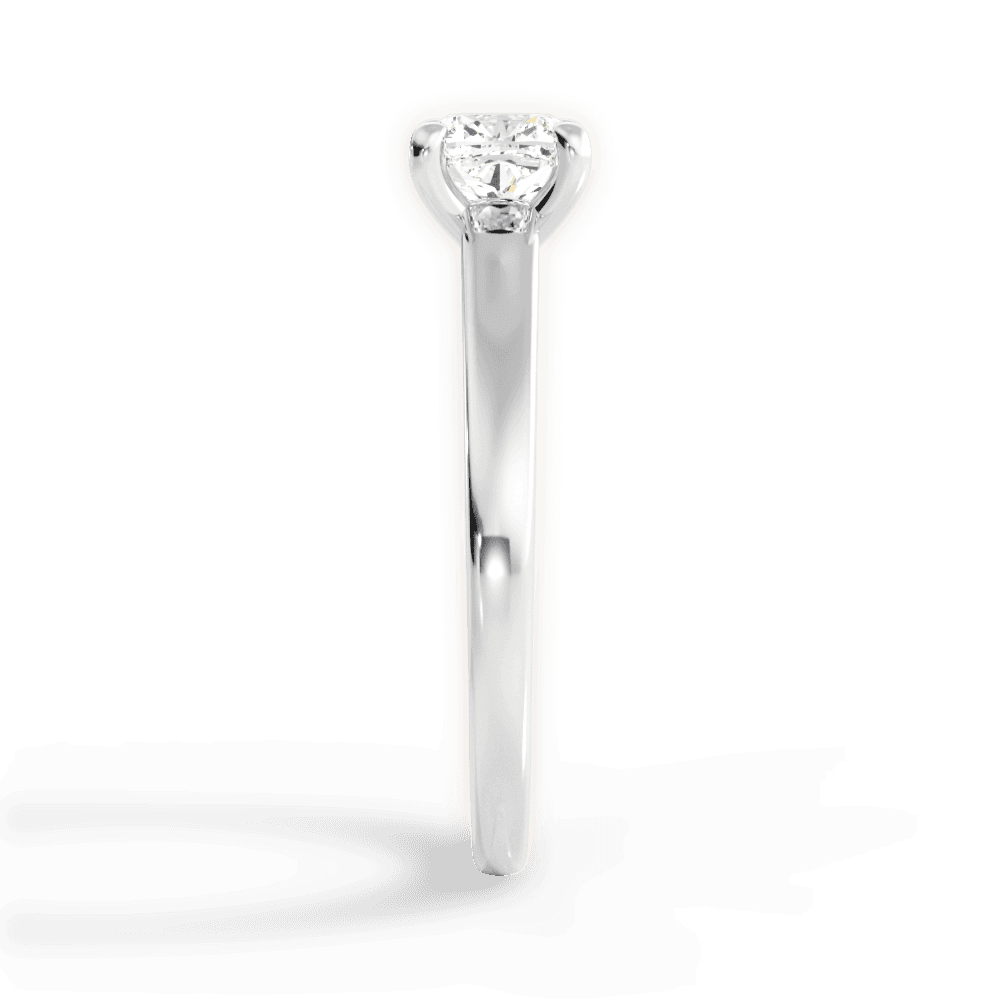 Adriana Cushion Cut Lab Grown Diamond 18Kt White Gold Engagement Ring - View 2