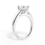 Adriana Emerald Cut Lab Grown Diamond 18Kt White Gold Engagement Ring - View 3