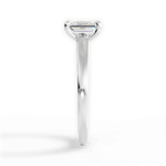 Adriana Emerald Cut Lab Grown Diamond 14Kt White Gold Engagement Ring - View 2