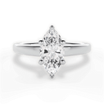 Adriana Marquise Cut Lab Grown Diamond 14Kt White Gold Engagement Ring