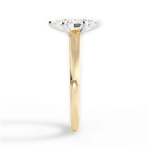 Adriana Marquise Cut Lab Grown Diamond 18Kt Yellow Gold Engagement Ring - View 4