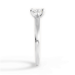 Adriana Princess Cut Lab Grown Diamond Platinum Engagement Ring - View 2